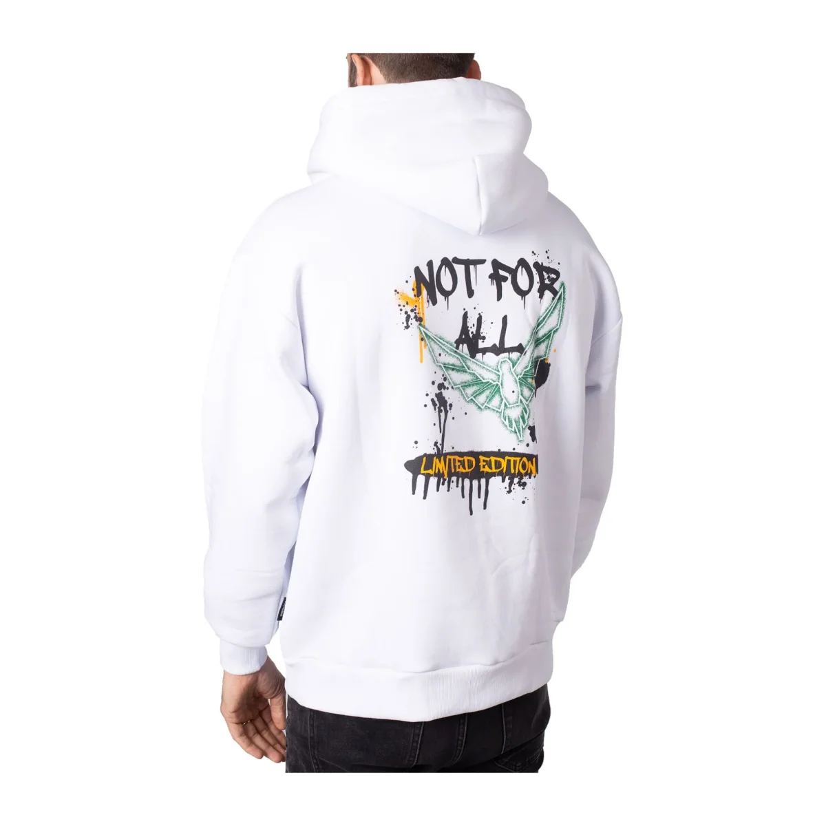 Felpa Uomo Over Limited edition Bianco - immagine 5