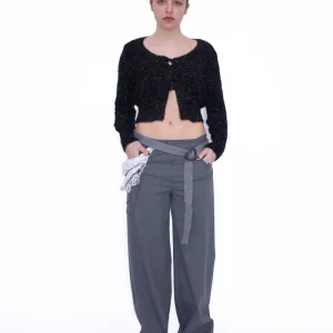 Cardigan maglia lurex