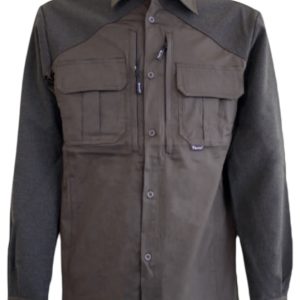 Camicia verde elasticizzata tessuto antistrappo Art. 860